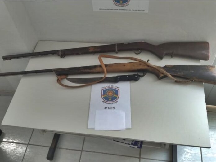 INAJÁ: Patrulha Rural realiza apreensão de arma de fogo artesanal e arma branca