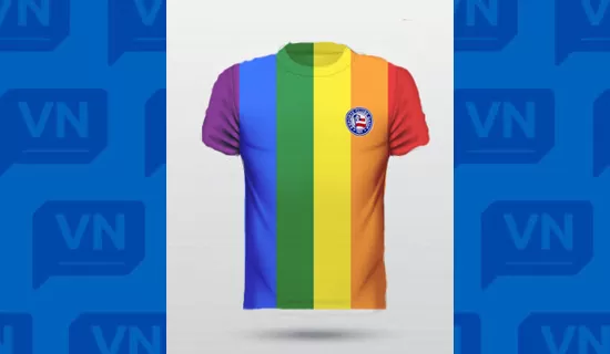Bahia estuda lançar camisa com as cores da bandeira LGBT