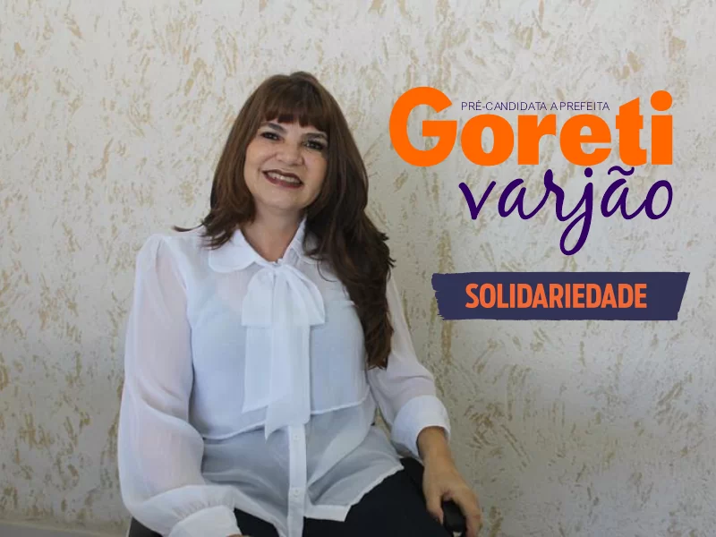 Jatobá: Solidariedade oficializa candidatura à reeleição da prefeita Goreti Varjão nesta terça-feira (15)