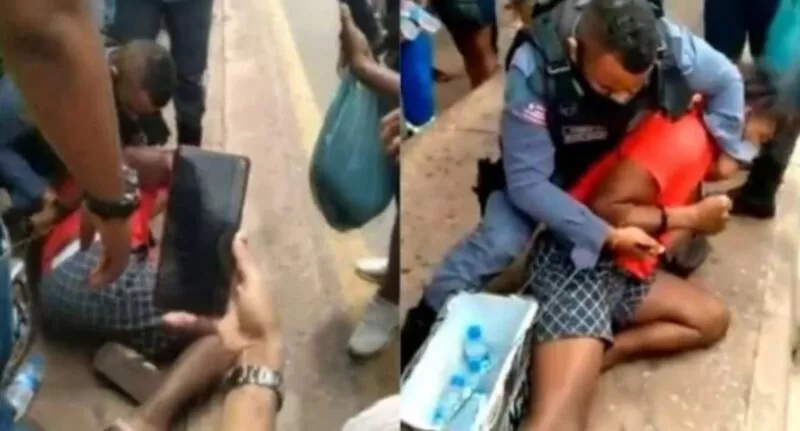 Vendedor de água é humilhado e preso pela polícia em São Luís no Maranhão; VÍDEO