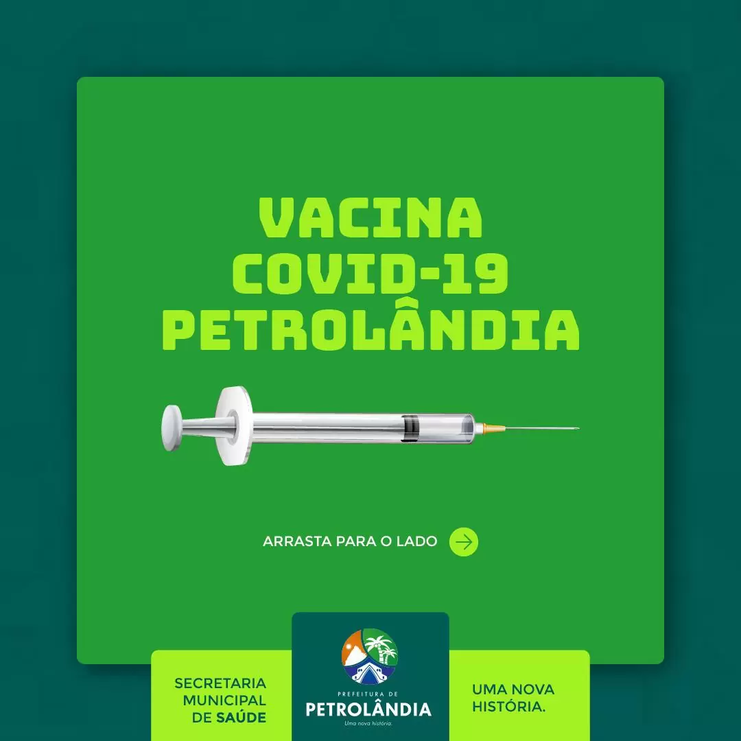 PETROLÂNDIA: Vacinação COVID-19 | Primeira e Segunda dose