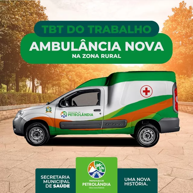 PETROLÂNDIA: Prefeitura entrega ambulância na Zona Rural do município