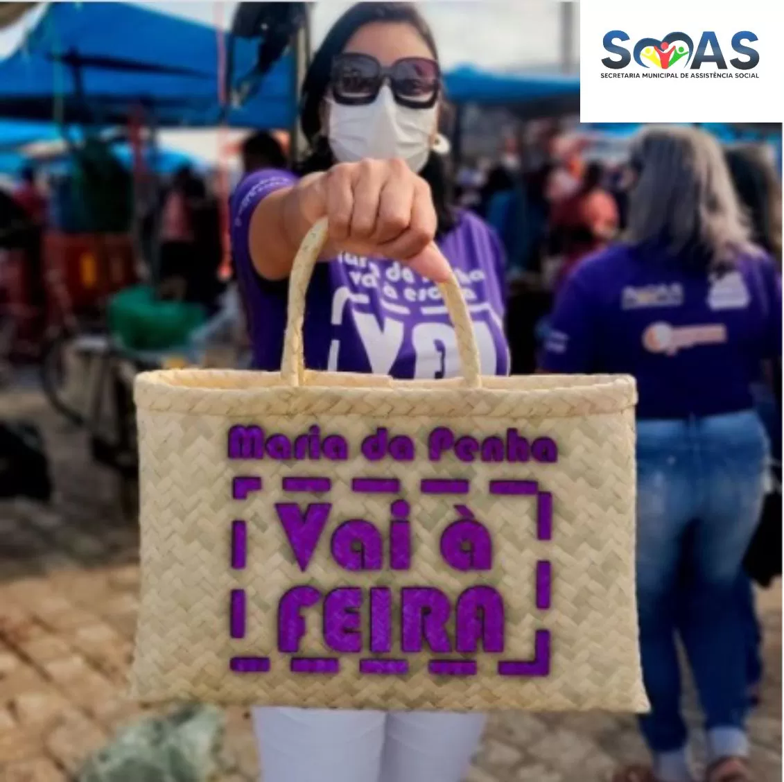 JATOBÁ: Secretaria de Assistência Social leva “Projeto Maria da Penha vai à Escola” a feira livre do município; Vídeo