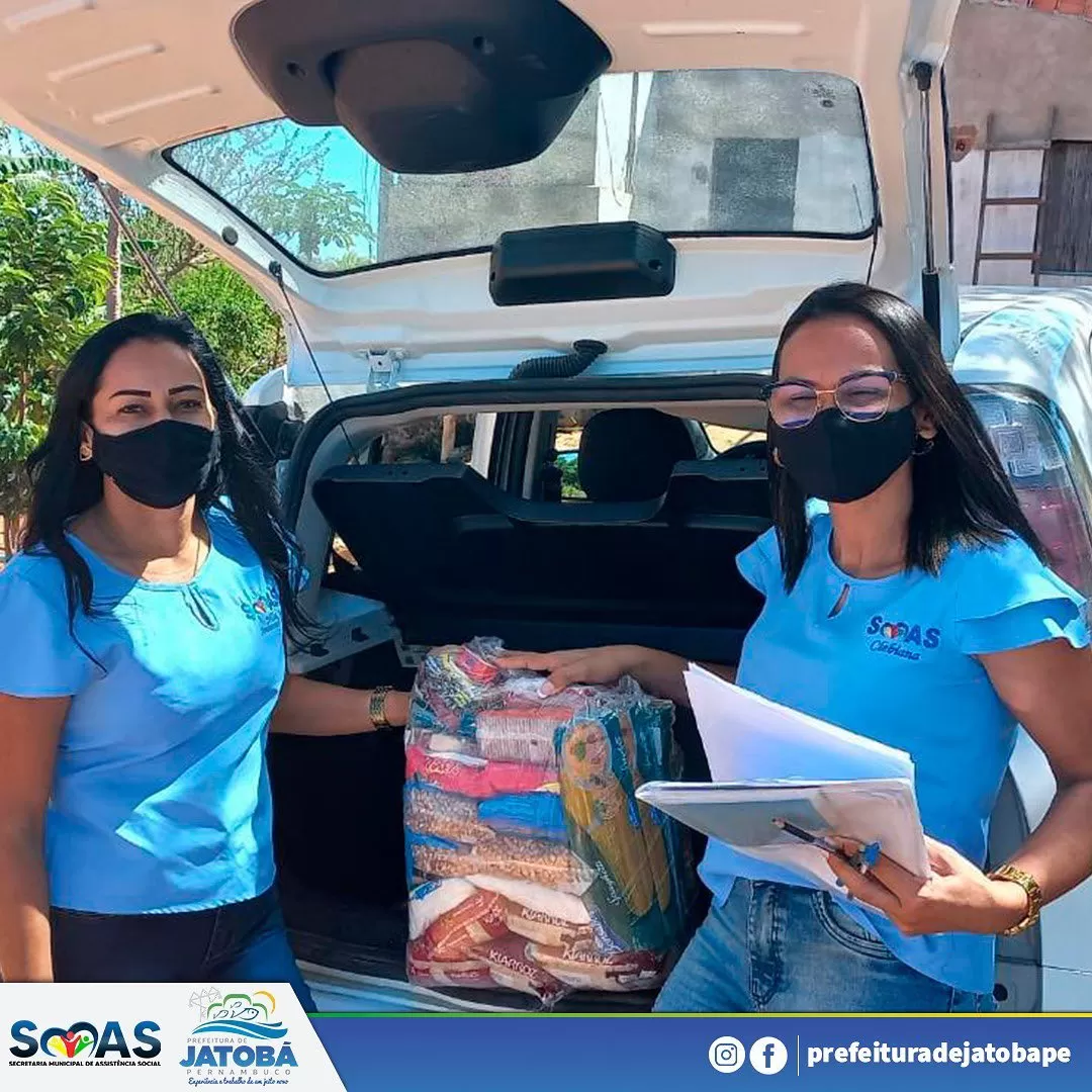 JATOBÁ: Secretaria de Assistência Social realiza entrega de cestas básicas as famílias mais necessitadas do município; fotos
