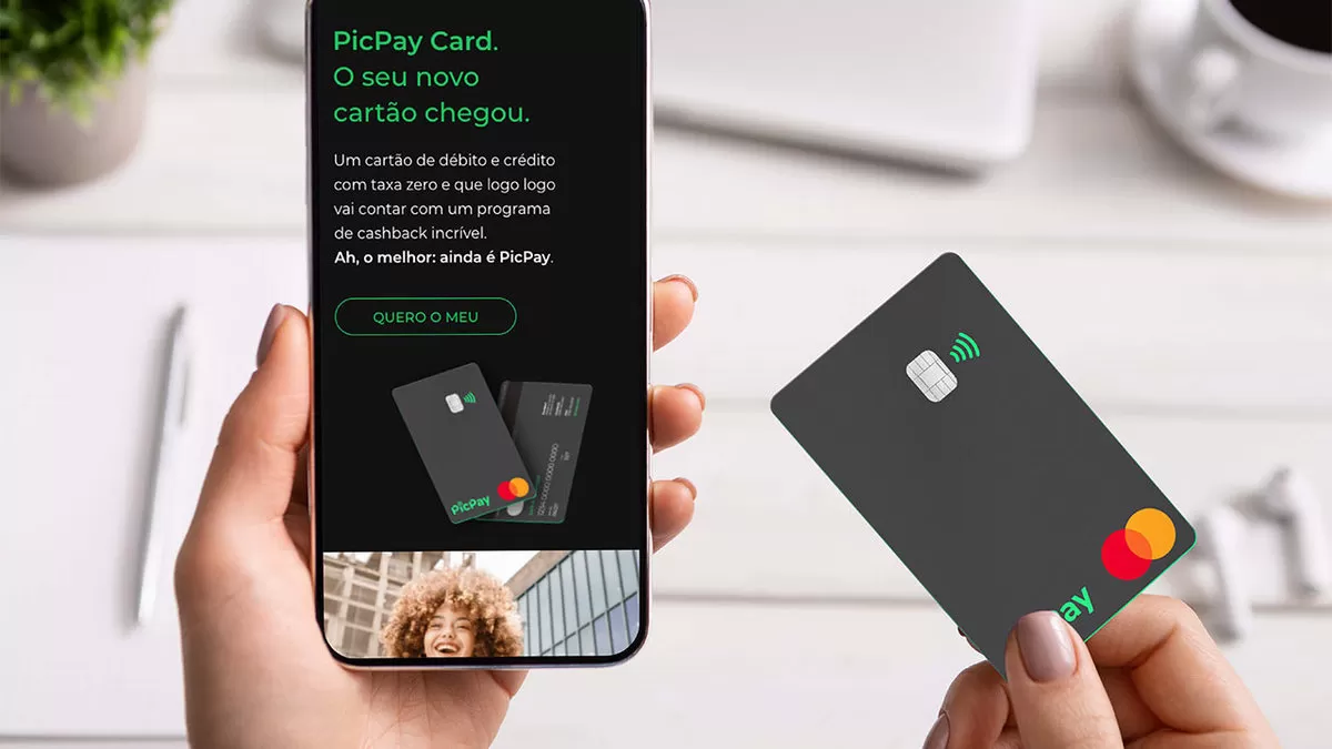 Pic Pay lança cartão sem anuidade, com cashback de 5% e limite de até R$ 5 MIL REAIS