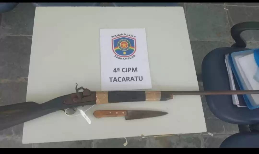TACARATU: Armas são apreendidas pela 4ª CIPM