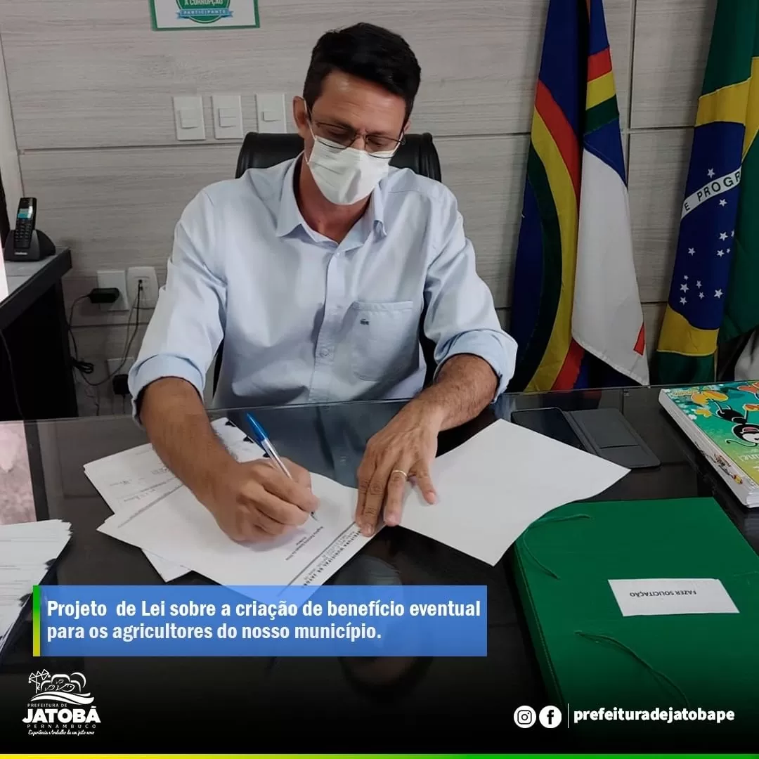 JATOBÁ: Prefeito Rogério Ferreira encaminha a Câmara de Vereadores PL que beneficia agricultores do município; entenda