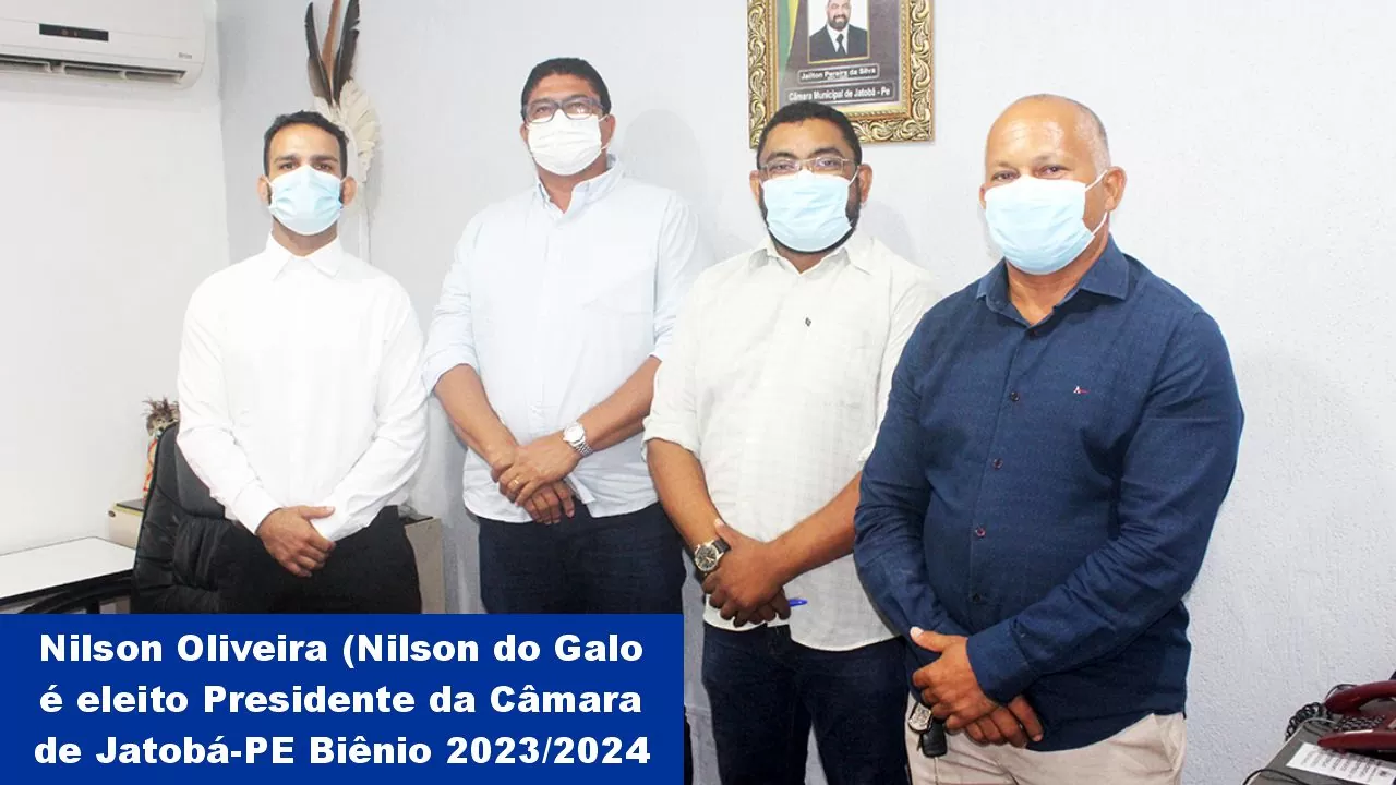 JATOBÁ: Vereador Nilson Oliveira (Nilson do Galo), é eleito Presidente da Câmara biênio 2023-2024; VÍDEO
