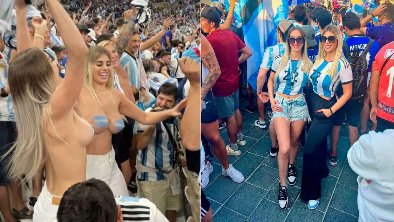 Torcedoras argentinas temem por suas vidas após fazerem topless na final da Copa do Mundo; VÍDEO