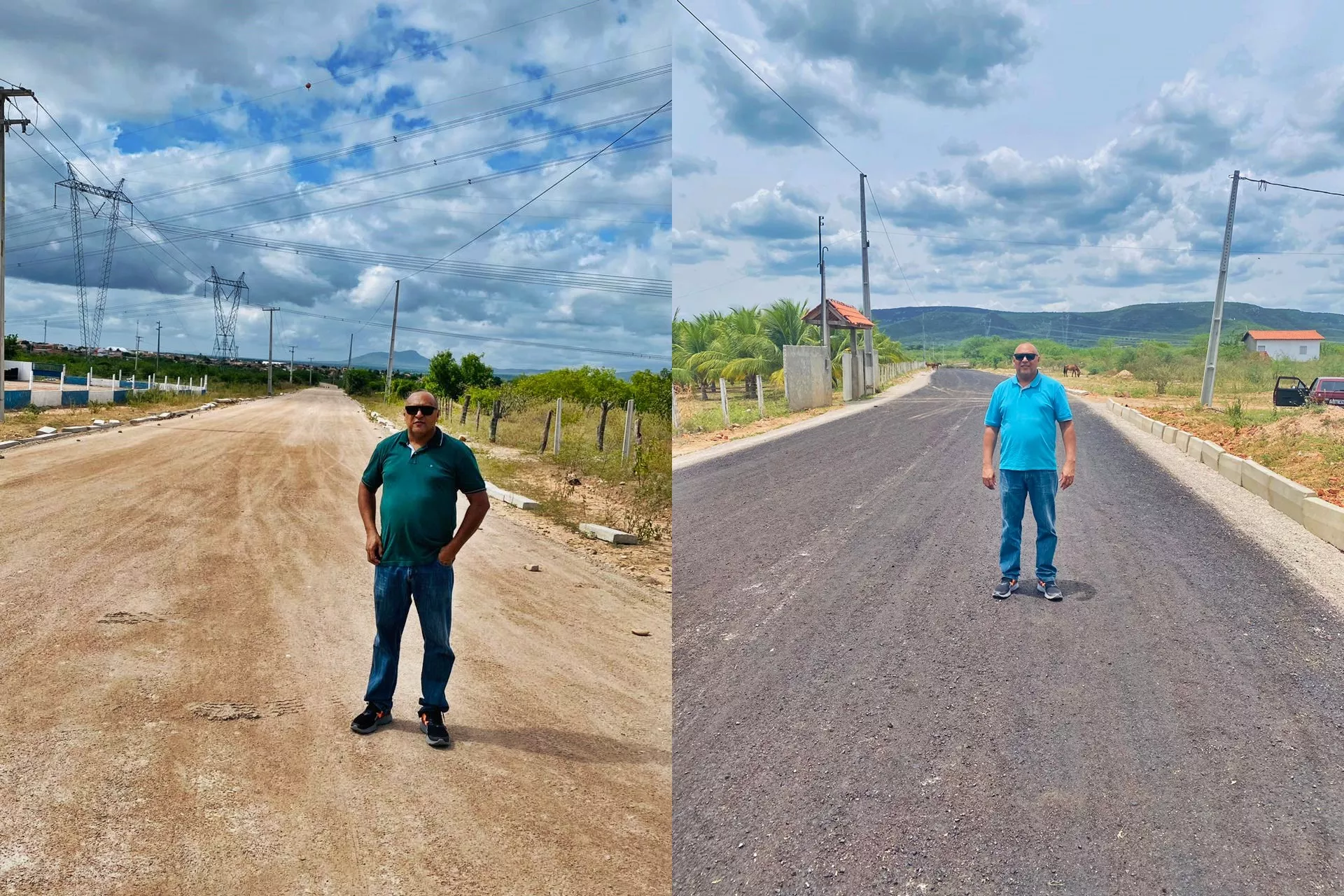 JATOBÁ: Vereador Toinho de Valú vem acompanhando e vistoriando obra de asfalto da Av Caruaru