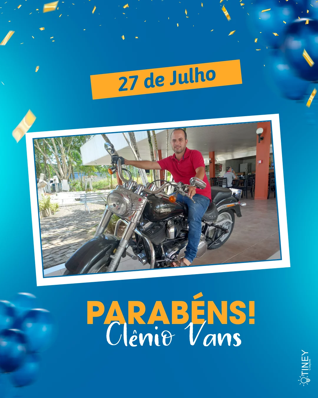 JATOBÁ: Aniversariante do dia, Clênio Vans recebe mensagem de parabéns de familiares e amigos